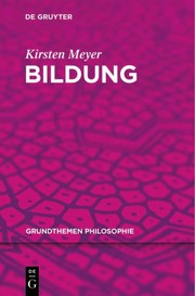 Cover of Bildung by Kirsten Meyer