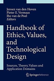 Front cover of Handbook of Ethics, Values, and Technological Design by Jeroen van den Hoven