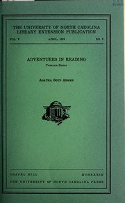 Front cover of Adventures in reading by Russell Potter