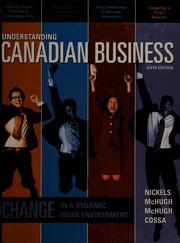 Cover of Understanding Canadian business by William G. Nickels