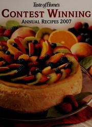 Cover of Taste of Homes's Contest Winning Annual Recipes 2007 by Taste of Home