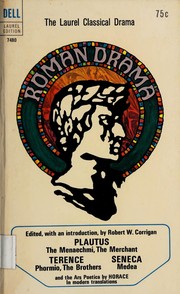 Cover of Roman drama by Robert Willoughby Corrigan