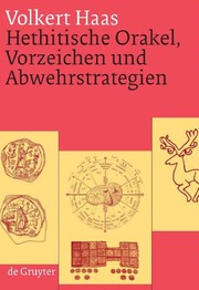 Front cover of Hethitische Orakel, Vorzeichen und Abwehrstrategien by Volkert Haas