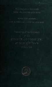Front cover of The chemistry and biochemistry of fungi and yeasts by Symposium on the Chemistry and Biochemistry of Fungi and Yeasts. Dublin.