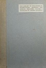 Cover of The ethical treatises by Plotinus