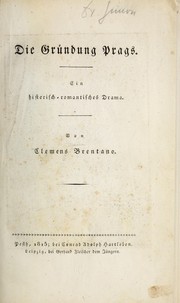 Cover of Gründung Prags by Clemens Brentano