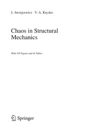 Cover of Chaos in structural mechanics by J. Awrejcewicz