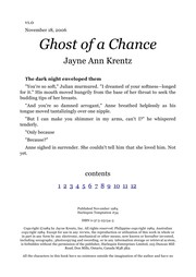 Front cover of Ghost Of A Chance by Jayne Ann Krentz