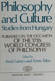 Front cover of Philosophy and culture by József Lukács