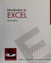 Cover of Introduction to Excel by David C. Kuncicky