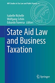 Front cover of State Aid Law and Business Taxation by Isabelle Richelle