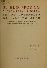 Cover of El hijo pródigo by Grau, Jacinto