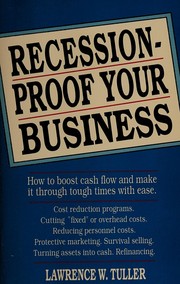 Cover of Recession-proof your business by Lawrence W. Tuller
