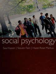 Front cover of Social psychology by Saul M. Kassin