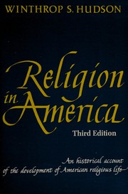 Front cover of Religion in America by Winthrop S. Hudson
