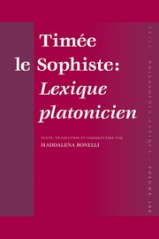 Front cover of Lexicon vocum platonicarum by Timaeus the Sophist