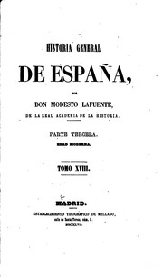 Front cover of Historia general de España by Modesto Lafuente