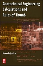 Front cover of Geotechnical engineering calculations and rules of thumb by Ruwan Rajapakse