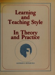 Cover of Learning and Teaching Style by Kathleen A. Butler