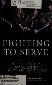 Cover of Fighting to serve by Alexander Nicholson
