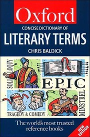 Cover of The concise Oxford dictionary of literary terms by Chris Baldick