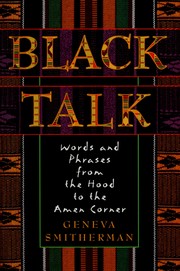 Cover of Black talk by Geneva Smitherman-Donaldson