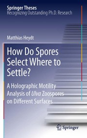 Front cover of How Do Spores Select Where to Settle? by Matthias Heydt