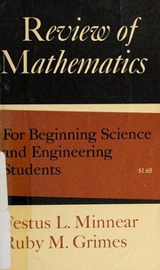 Front cover of Review of mathematics by Festus L. Minnear