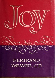 Cover of Joy by Bertrand Weaver
