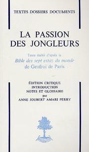 Cover of La Passion des jongleurs by Unknown