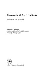 Front cover of Biomedical calculations by Dr Richard Francis Burton