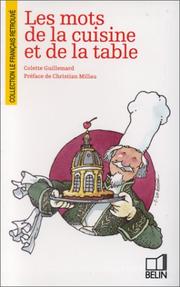 Cover of Les mots de la cuisine et de la table by Colette Guillemard