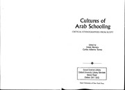 Front cover of Cultures of Arab schooling by Linda Herrera