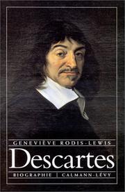 Front cover of Descartes by Geneviève Rodis-Lewis