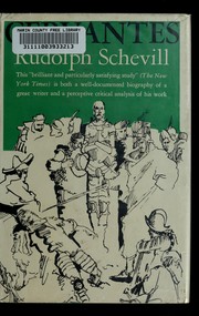 Cover of Cervantes by Schevill, Rudolph