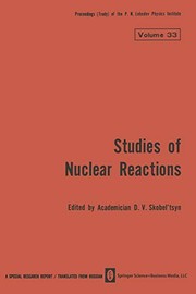 Cover of Studies of Nuclear Reactions by D. Skobel Tsyn