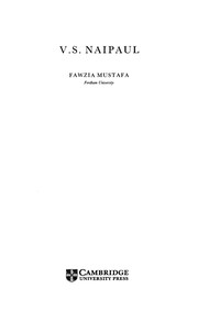 Front cover of V.S. Naipaul by Fawzia Mustafa