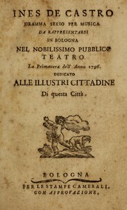 Cover of Ines de Castro by Unknown