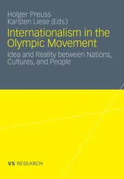 Front cover of Internationalism in the Olympic movement by Holger Preuss