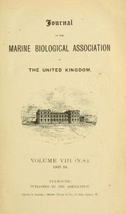 Front cover of Journal of the Marine Biological Association of the United Kingdom by Marine Biological Association of the United Kingdom