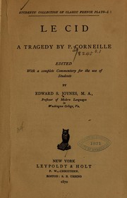 Front cover of Le Cid by Pierre Corneille