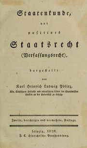 Front cover of Die Staatswissenschaften im Lichte unsrer Zeit by Karl Heinrich Ludwig Pölitz
