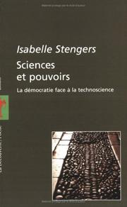 Front cover of Sciences et pouvoirs by Isabelle Stengers