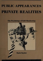 Cover of Public appearances, private realities by Mark Snyder
