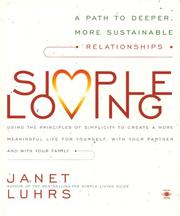 Cover of Simple Loving by Janet Luhrs