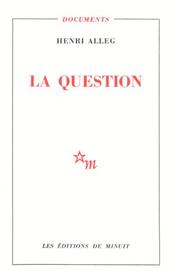 Cover of La question by Henri Alleg