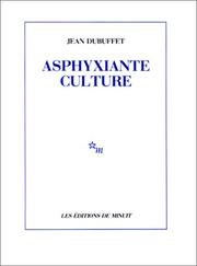 Cover of Asphyxiante culture by Jean Dubuffet