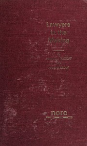 Front cover of Lawyers in the making by Seymour Warkov