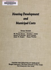 Front cover of Housing development and municipal costs by George Sternlieb