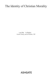 Cover of The identity of Christian morality by Ann Marie Mealey